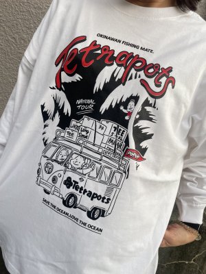 画像8: Tetrapots National Tour Long sleeve（粒マスタード安次嶺×Tetrapotsコラボ）
