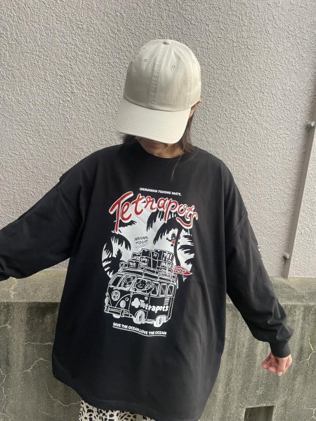 画像16: Tetrapots National Tour Long sleeve（粒マスタード安次嶺×Tetrapotsコラボ） (16)