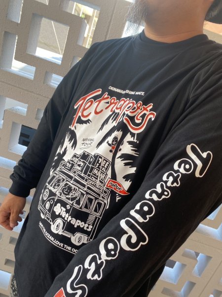 画像14: Tetrapots National Tour Long sleeve（粒マスタード安次嶺×Tetrapotsコラボ） (14)
