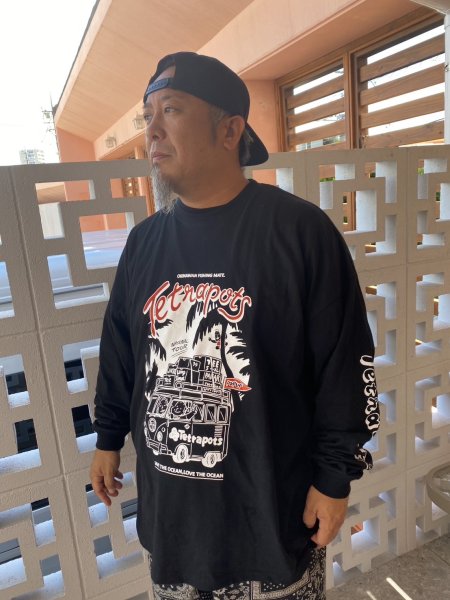 画像10: Tetrapots National Tour Long sleeve（粒マスタード安次嶺×Tetrapotsコラボ） (10)