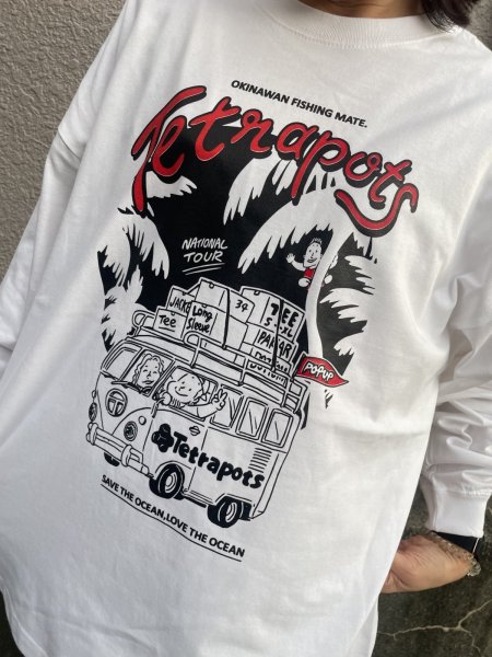 画像8: Tetrapots National Tour Long sleeve（粒マスタード安次嶺×Tetrapotsコラボ） (8)